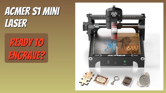 ACMER S1 compact laser engraving machine in black
