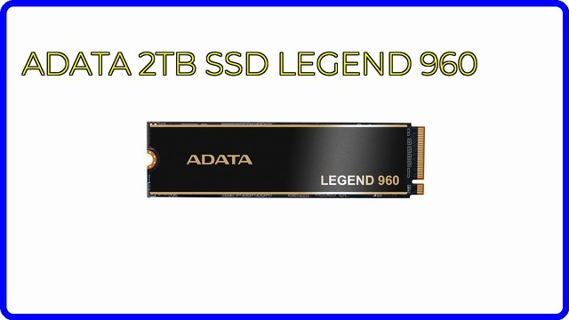 ADATA LEGEND 960 M.2 NVMe SSD with heatsink
