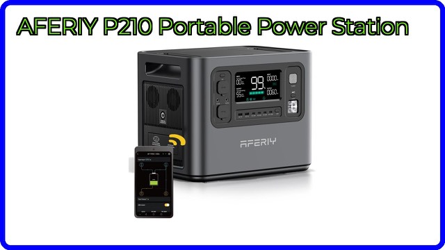 AFERIY P210 portable power station with AC outlets and USB ports