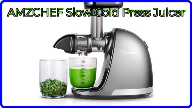 AMZCHEF ZM1501 slow masticating juicer in grey