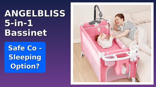 ANGELBLISS 5-in-1 bedside bassinet with diaper changer and mobile