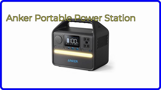 Anker 521 PowerHouse 256Wh portable power station with ports on the front