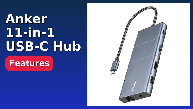 Anker 565 11-in-1 USB-C hub with HDMI, DisplayPort and Ethernet ports