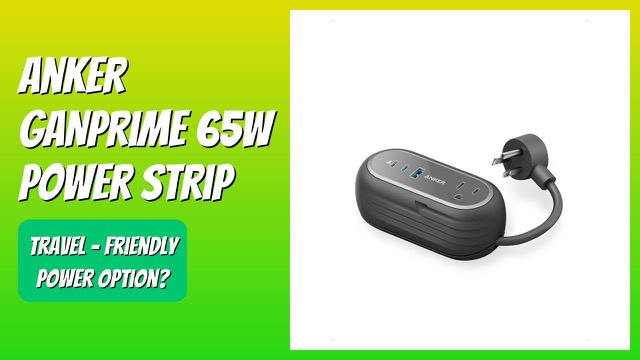 Anker 615 GaNPrime 65W flat charging station with AC outlets and USB ports