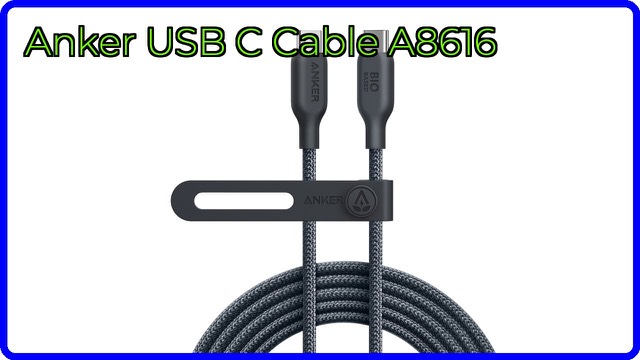 Anker bio-braided USB-C to USB-C cable in black