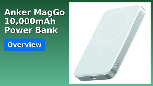 Anker MagGo slim 10,000mAh magnetic power bank attached to a phone