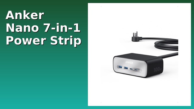 Anker Nano 7-in-1 charging station in black with USB and AC ports