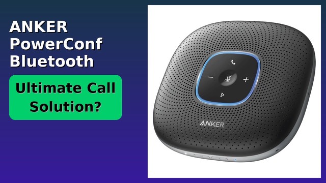 Anker PowerConf A3301 black round Bluetooth speakerphone