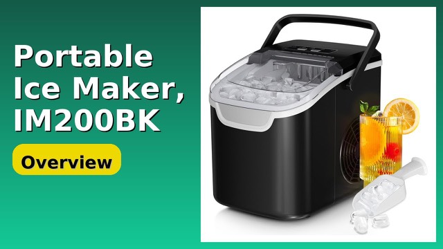 Antarctic Star black portable countertop ice maker
