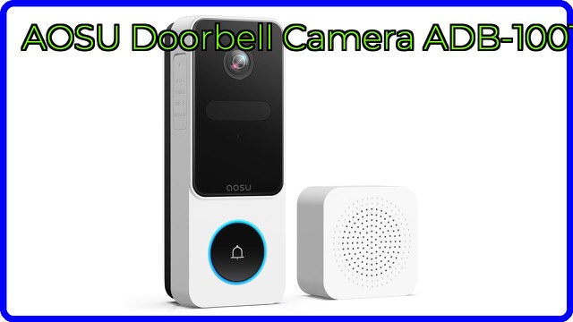AOSU wireless video doorbell camera with chime