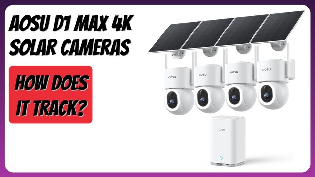 aosu D1 Max 4K solar security camera kit with four cameras
