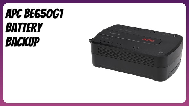 APC Back-UPS BE650G1 battery backup and surge protector