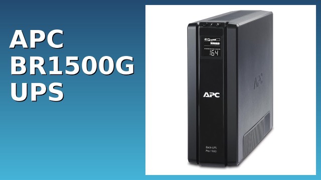 APC BR1500G 1500VA battery backup unit with outlets on the back