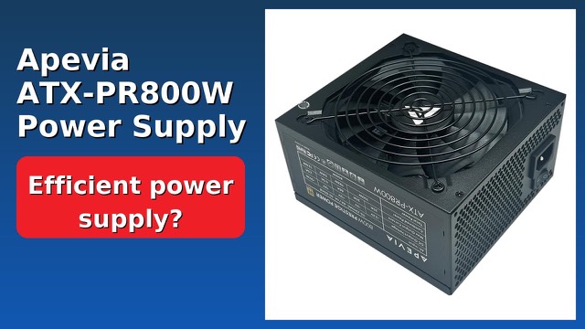 Apevia Prestige 800W ATX power supply with a black 135mm fan