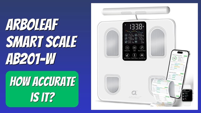 Arboleaf white smart body composition scale with handheld electrodes