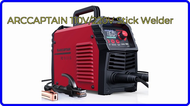ARCCAPTAIN 160A portable stick welder with LED display