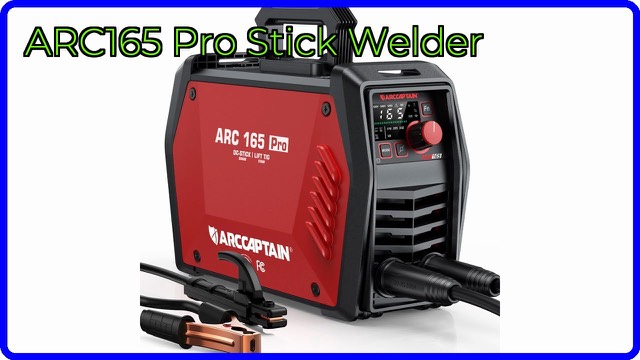 ARCCAPTAIN ARC165 Pro portable stick welder with LED display