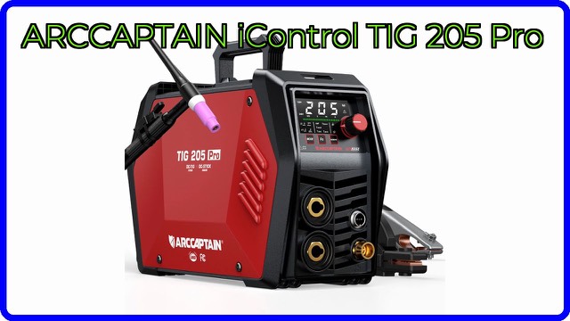 ARCCAPTAIN iControl TIG 205 Pro TIG and Stick welding machine