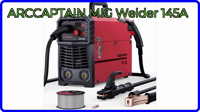 ARCCAPTAIN 145A portable MIG, stick and lift TIG welder with wire feed