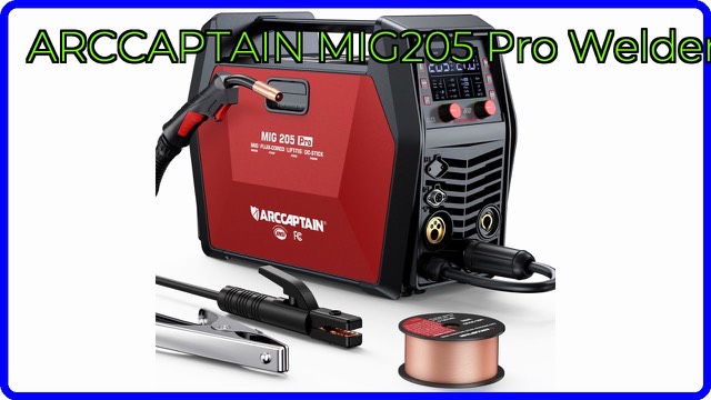 ARCCAPTAIN MIG205 Pro multi-process welder with LED display