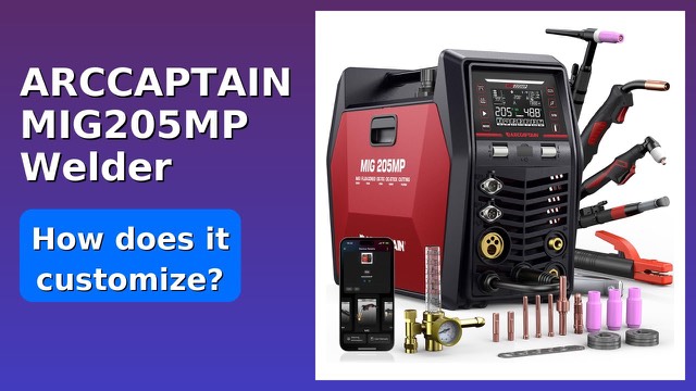 ARCCAPTAIN MIG205MP multiprocess welder with display