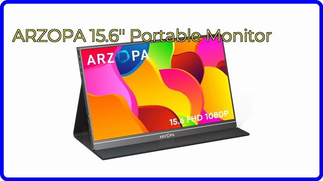 ARZOPA S1 Table 15.6-inch portable monitor with smart cover