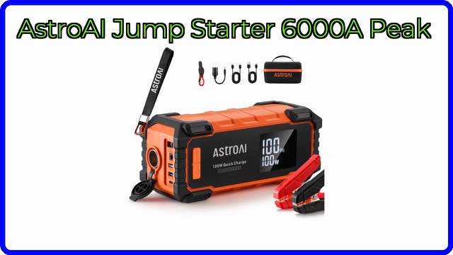 AstroAI S8 Ultra Max portable car jump starter with clamps