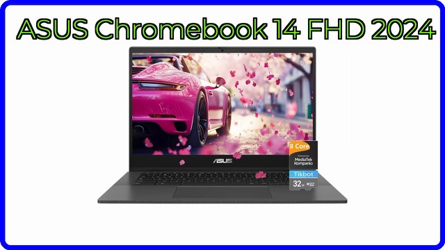 ASUS 14-inch Chromebook laptop with a Full HD display