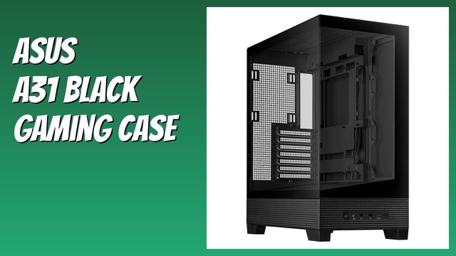 ASUS A31 black ATX mid-tower case with glass side panels
