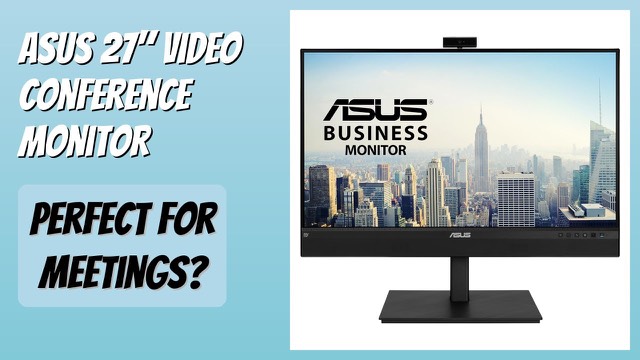 ASUS BE27ACSBK 27-inch monitor with built-in webcam in black