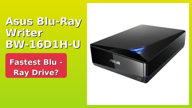 ASUS BW-16D1H-U PRO external Blu-ray writer in black