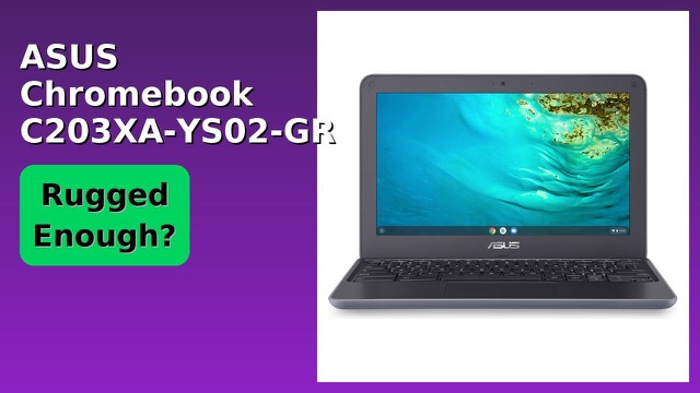 ASUS Chromebook C203XA rugged laptop in dark grey