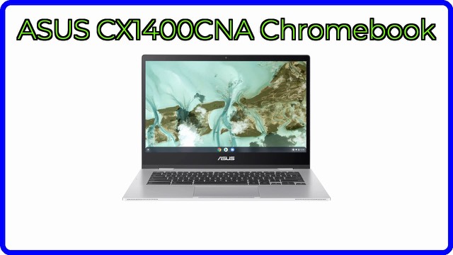 ASUS CX1400CNA 14-inch Chromebook in transparent silver