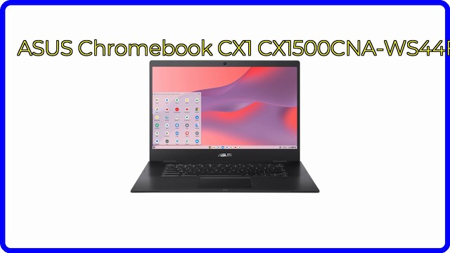 ASUS Chromebook CX1 15.6-inch laptop in mineral gray