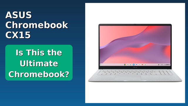 ASUS Chromebook CX15 laptop in Pure Grey with a 15.6-inch screen