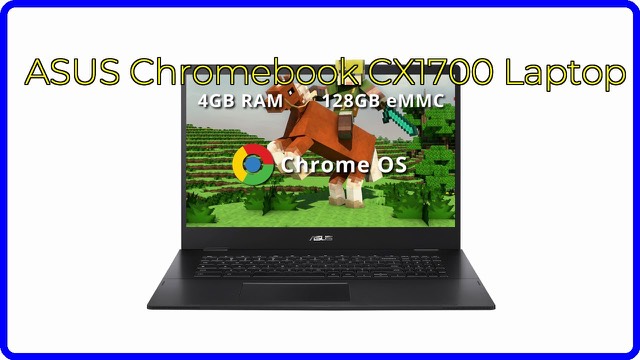 ASUS Chromebook CX1700 17.3-inch laptop in grey