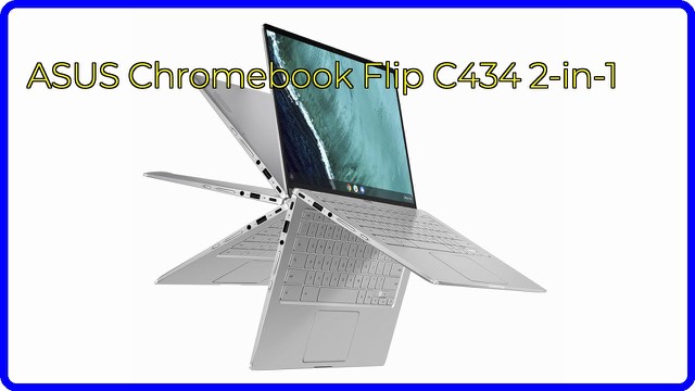 ASUS Chromebook Flip C434 silver aluminium 2-in-1 laptop with 14-inch touchscreen