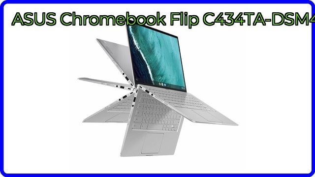 ASUS Chromebook Flip C434TA 2-in-1 laptop in silver