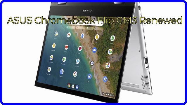 ASUS Chromebook Flip CM3 12-inch convertible laptop in silver