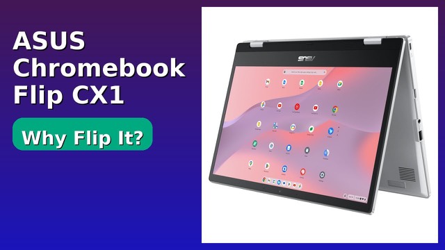 ASUS Chromebook Flip CX1 convertible laptop in Transparent Silver