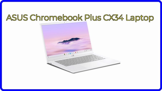 ASUS Chromebook Plus CX34 14-inch laptop in white