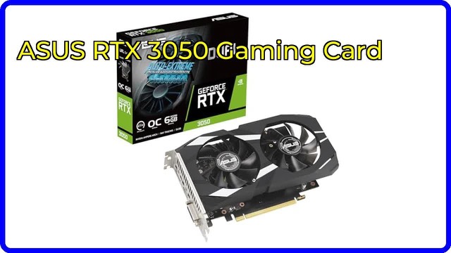 ASUS Dual GeForce RTX 3050 OC Edition graphics card with two fans