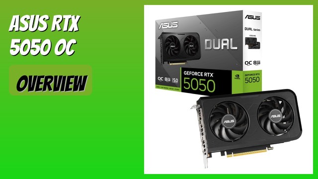 ASUS Dual GeForce RTX 5050 OC compact two-fan graphics card