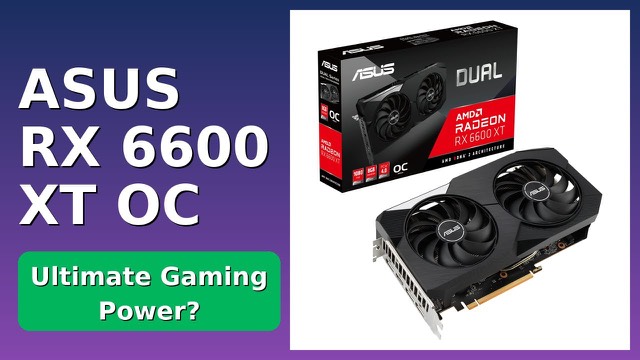 ASUS Dual Radeon RX 6600 XT OC Edition dual-fan graphics card