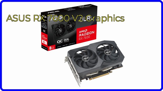 ASUS Dual Radeon RX 7600 V2 OC Edition graphics card with two fans
