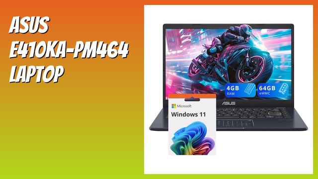 ASUS E410KA 14-inch laptop in black