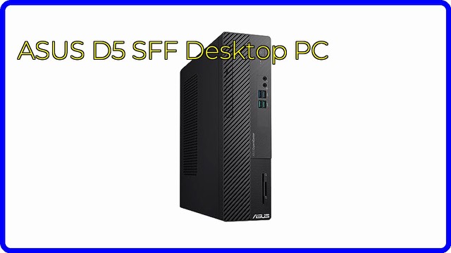 ASUS ExpertCenter D5 small form factor desktop PC in black