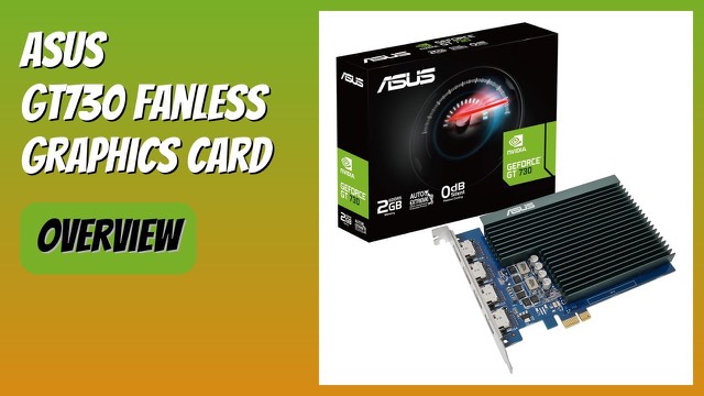 ASUS GeForce GT 730 single-slot fanless graphics card with four HDMI ports