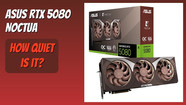 ASUS GeForce RTX 5080 Noctua OC Edition graphics card with three fans