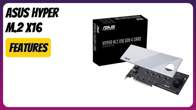 ASUS Hyper M.2 X16 Gen 4 expansion card for four NVMe SSDs